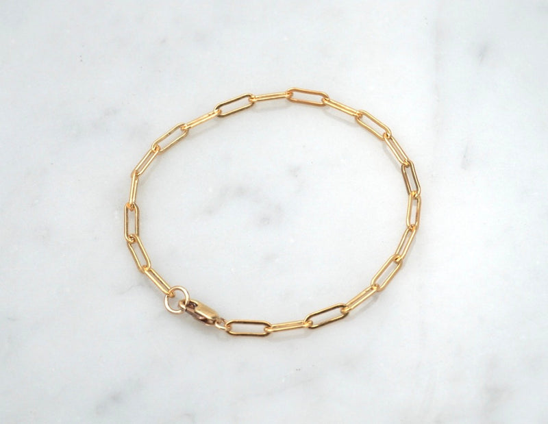 Soho Paperclip Chain Link Bracelet, Medium Size