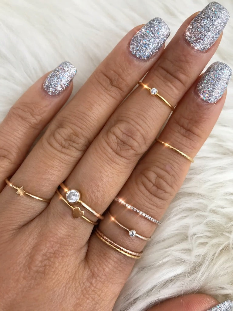 Star Stacking Ring Gold Filled