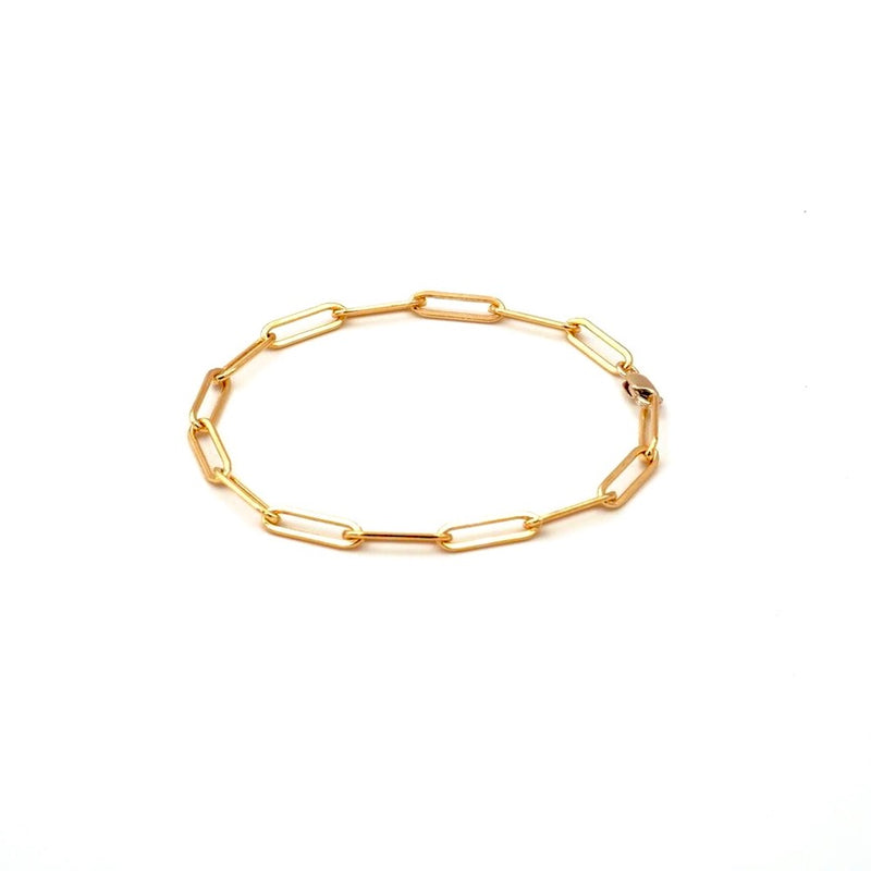 Soho  Paperclip Chain Link Bracelet, Large Size