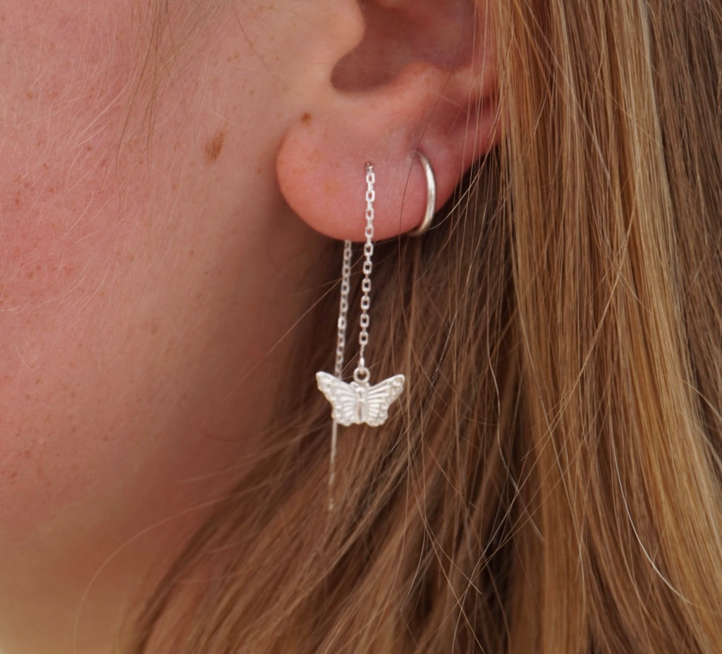 Butterfly Threader Earring