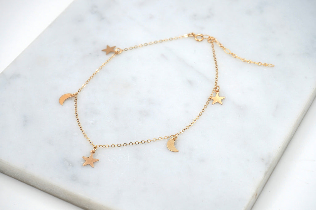 Star Moon Anklet