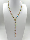 Colorful Hearts Lariat Necklace