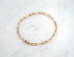Soho Paperclip Chain Link Bracelet, Medium Size
