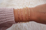 Soho Paperclip Chain Link Bracelet, Medium Size