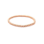 Rose Gold Filled Bracelet 4mm stretch elastic seamless