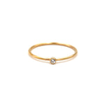 Small CZ Stacking Ring Gold Filled