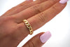 Curb Chain Adjustable Ring, Gold