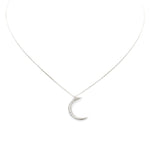 Crescent Moon Jeweled Necklace
