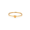 gold filled heart stacking ring thin