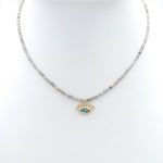 Eye Lashes Labradorite Choker