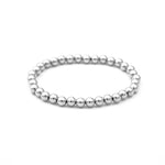  Sterling Silver Bracelet 5mm stretch elastic seamless