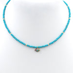 Turquoise Rainbow Eye Choker