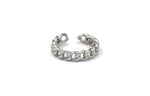 Curb Chain Adjustable Ring, Gold