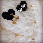 Butterfly Hoop Earrings