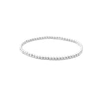 Sterling Silver Bracelet 2.5mm stretch elastic seamless