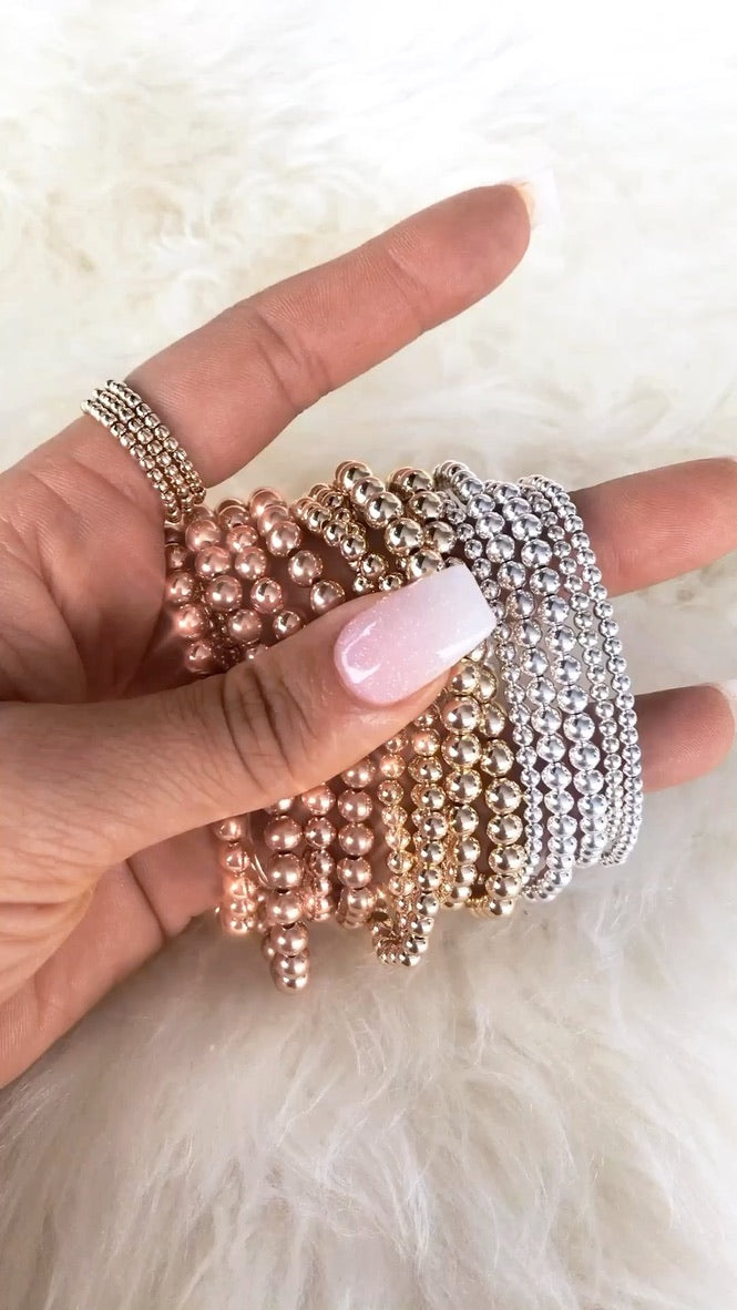 Gold Filled Beaded Bracelet 2.5mm