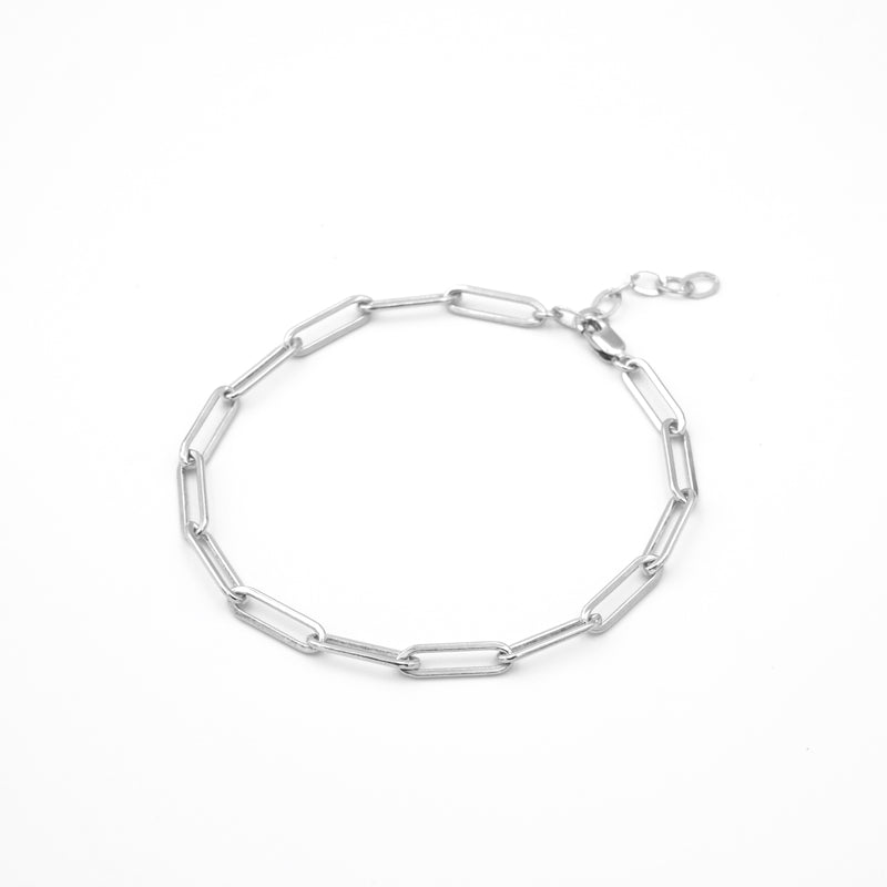 Soho  Paperclip Chain Link Bracelet, Large Size