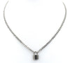 stainless steel lock necklace cuban curb chain