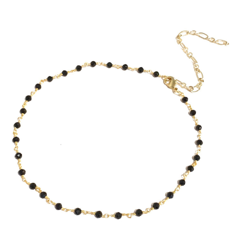 Black Spinnel Gold Choker