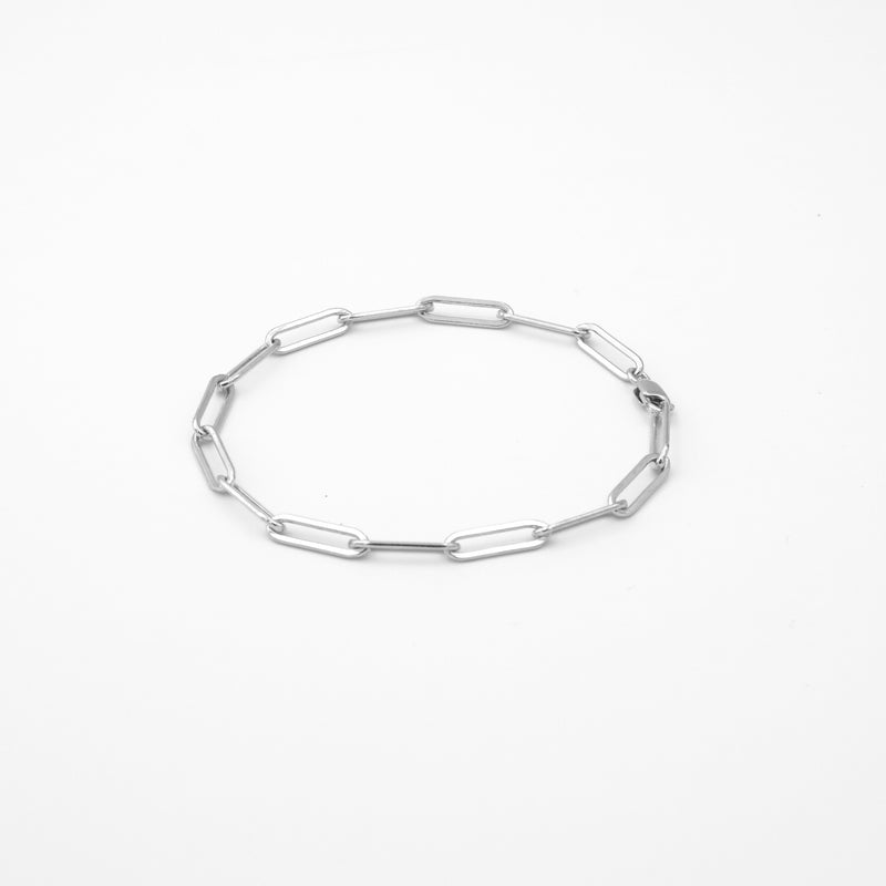 Soho  Paperclip Chain Link Bracelet, Large Size