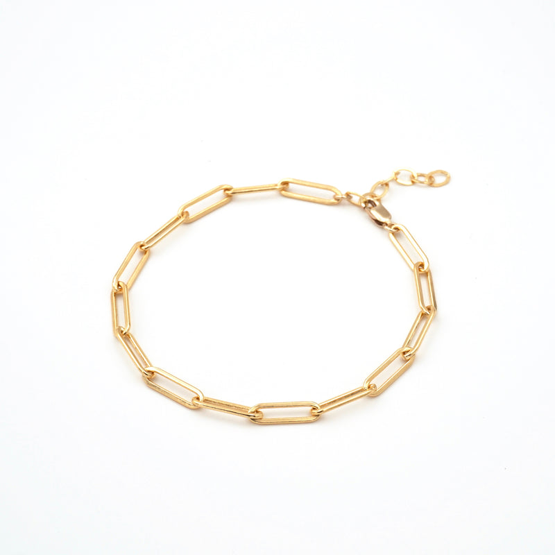 Large Link Chain Link Bracelet Gold Filled Extension