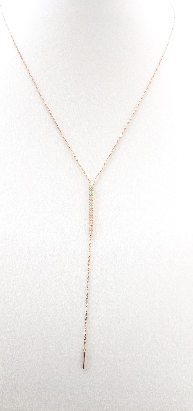 Glam Bar Lariat Rose Gold