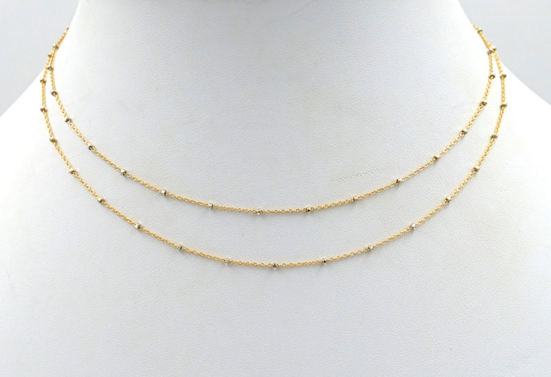 Double Layered Sparkle Choker