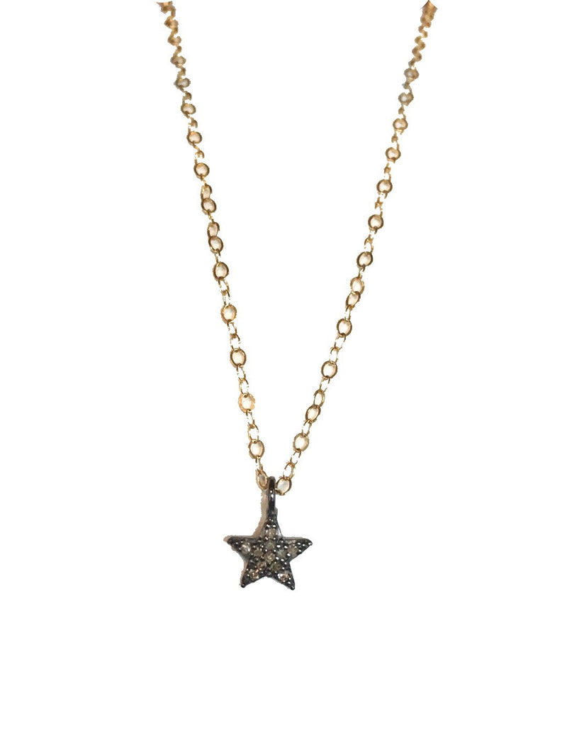 Star Diamond Pave Necklace