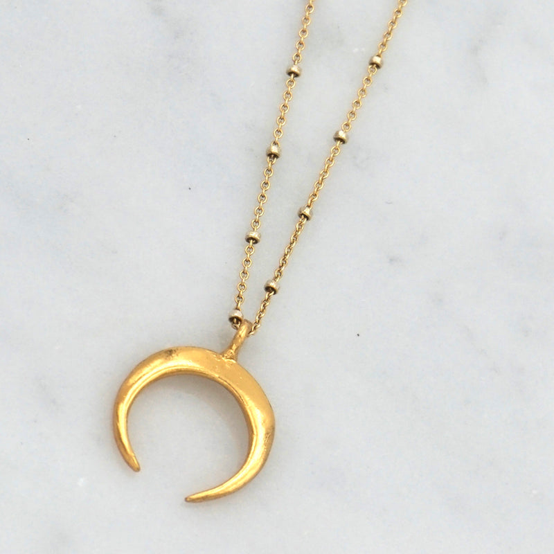 Moon Horn Necklace