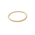 Gold Filled Beaded Stretch Bracelet 3mm elastic seamless